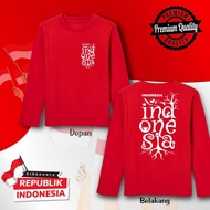 KATUN ACC WIJAYA Unisex Long Sleeve Combed Top / Shirt / T-Shirt KS1446 Garuda Theme 17 August Happy