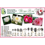 Ngoc Hue 3D jelly making tools (set number 41 - lotus, pink man Dinh)