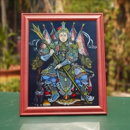 Erlang God Portrait God Statue Painting Household Living Room Worship Photo Frame Table Piece Decora