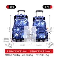 Korea beg sekolah rendah beg roda sekolah beg sekolah budak lelaki 书包 Beg sekolah troli untuk kanak-kanak perempuan di sekolah menengah rendah gred 1-3-6 dan beg galas bernilai tinggi berkapasiti tinggi kanak-kanak baru COD