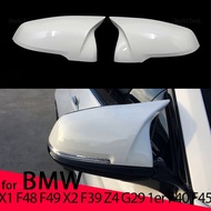 White Car Rear View Door Wing Side Mirror Cover Caps Shell Case for BMW F44 F40 G29 2020  F48 F49 F5