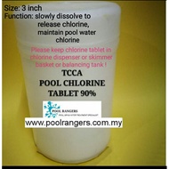Chlorine Tablet/ Klorin tablet TCCA 90% swimming pool
