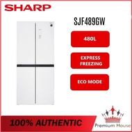 Sharp Multi Door Refrigerator SJF489GW 421 Litre Capacity J-Tech Inverter SJF489GW Peti Ais