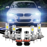 6x Suitable for BMW 328i 2007-2016 LED Car Headlight Bulb hi/Low Beam+Fog Light 6000k H7+H7+H11