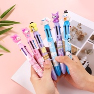 Sanrio 6-Color Pen Cute Kuromi Cinnamorol Melody 6-in-1 Pen/