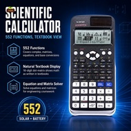 16 Digit 552 Function Scientific Calculator with Natural Textbook Display for College Engineering St