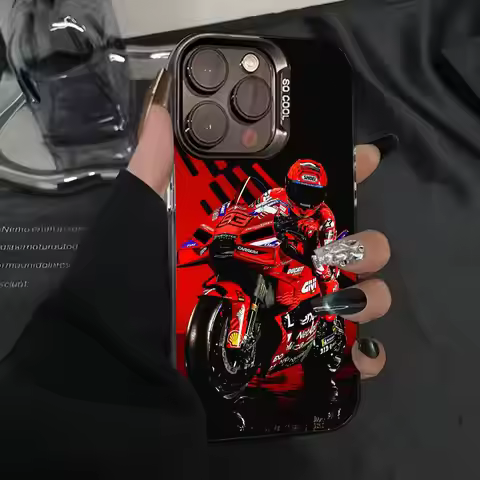 25 moto g-p winner M-Marc 93 Phone Case IMD Phone Case For iPhone 16 15 14 13 12 11 Pro Max Plus Col