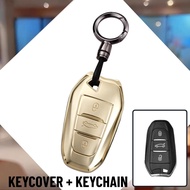 Peugeot 208 308 408 2008 3008 4008 5008 Premium Gold Silver TPU Key Cover Peugeot