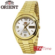 (ผ่อนชำระ สูงสุด 10 เดือน) Orient นาฬิกาข้อมือผู้ชาย สแตนเลสแท้ รุ่น SEM6Q00BW8 (สีทอง)