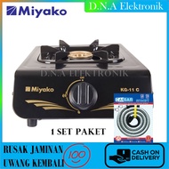 Kompor Gas Miyako Kg-11C Bonus Selang Gas + Regumator Meter Kompor Gas 1 Tungku Miyako Kg 11 C BERKU