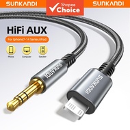 SUNKANDI Lightning to 3.5mm TRS Aux Audio Cable with DAC Chip for iPhone Headphone Speaker