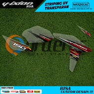 Transparent Striping Yamaha Vixion Old Sticker Setripping Motor Nvl Nva 155 Transparent Custom Decal