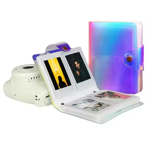 64-Pocket Photo Album Fashion Transparent Jelly Picture Film for Fujifilm Instax Mini 11 Instant Cam