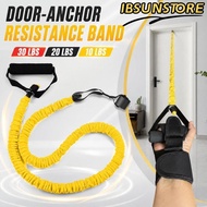 IBSUNSTORE Door-Anchor Resistance Band, Handheld 30 Lbs 20 Lbs 10 Lbs Resistance Exercise Band, Port