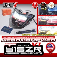 Head Lamp LED ZHIPAT Y15ZR V1 EXCITER 150 Y15 V1 PNP Sportline Smoke Red / Blue / Orange Headlight L