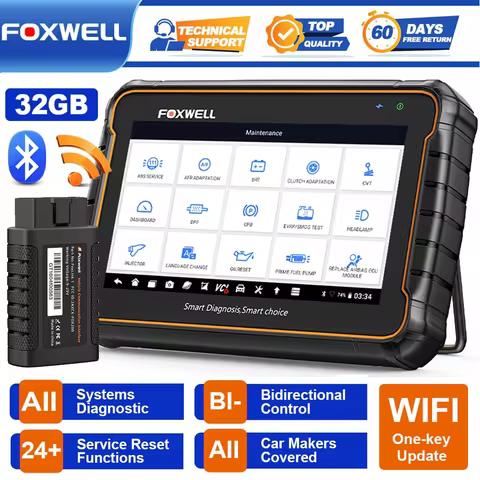 Bluetooth Bidirectional Diagnostic Scanner FOXWELL GT60 BTOBD2 Automotive All System Scan Tool Bluet