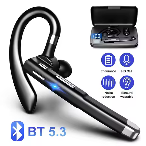 YYK520 Truck Driver Wireless Bluetooth 5.3 Headset Noise Cancelling Sports Headset Business Headset 