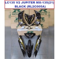 Rapido Cover Set Yamaha LC135 V2 V3 Jupiter MX-135 (21) Black Blue Accessories Motor LC4S LC5S LC135