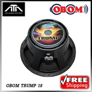 OBOM TRUMP18 TRUMP 18 ดอกลำโพง นิ้ว โครงหล่อ ลำโพง 18นิ้ว 1200w speaker 1200W วอยซ์ 4 นิ้ว (ราคา 1 ดอก) ลำโพง 18นิ้ว