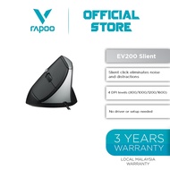 RAPOO SILENT WIRED VERTICAL MOUSE EV200 / BLACK / MICE