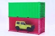 1/24 汽車模型 NEXT 系列 1001 號 20 英尺貨櫃（綠色）拼裝塑膠模型套件 1/24 富士美汽車模型