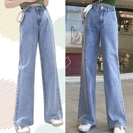 Seluar Jeans Women Loose Wide Leg Baggy Jeans Plus Size XXS-8XL High Waist Korean Style Mopping Deni