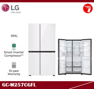 [ Delivered by Seller ] LG Gross 694L Side By Side Fridge / Freezer / Refrigerator / Peti Sejuk GC-M257CGFL