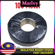 CS Mall :  2 in 1 CCTV + power cable 75-3 + 2x0.5 Quality Cable BLACK RG59 Coaxial CCTV Cable with V