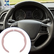 X AUTOHAUX PU Artificial Leather Steering Wheel Cover ABS Car Steering Wheel Protector Dark Green 1 