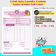 Cetak buku nota laundry custom nama nota laundry 2 rangkap nota laundry 3 rangkap nota laundry 2 ply