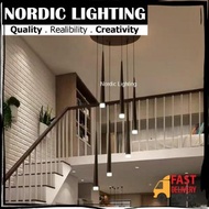 New Design 6 in 1 Round Base  Droplight Led Pendant Light C/W 3w G9 Led Bulb Nordic Lighting Black H
