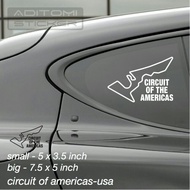 Track #8 Circuit Of The Americas Usa Circuit sticker