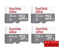 SanDisk Ultra 128G 64G 32G 16G micro SD SDXC C10 100MBs記憶卡