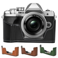 PU Leather Half Camera Case for Olympus OM-D E-M10 Mark III EM103 Camera