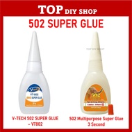502 Multipurpose Super Glue 3 Second Glue Gam 3 Second 502 Super Glue Strong( 50pcs/ box)