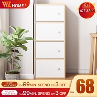 Storage Cabinet Modern Book Cabinet Wardrobe 5 Tier Door Cabinet Book Rack Utility Shelf White Cabinet Multipurpose Rack File Cabinet