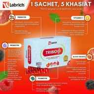 LABRICH Probiotic + Prebiotic + Postbiotic with High Vitamin C & Blood Orange Mix