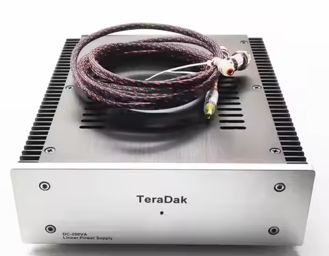 TeraDak 200W 3 groups output UK 7N Copper Red transformer 10F Farad Supercapacitor Stabilized Linear
