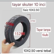[Malaysia Pos] 10x2.50 Electric scooter Ebike tayar Tubeless