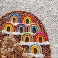 GANTUNGAN Summer Rainbow Keychain/Macrame Rainbow/Rainbow Keychain