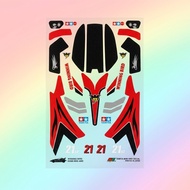 Winning Bird Stickers - 21th Century - Body biru - Transparent