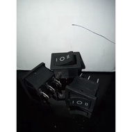 ON-OFF-ON 3Pin Switch - Black on off-on 3-Pin Switch 3 Gang Switch