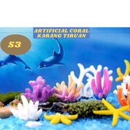 S3 Batu Karang buatan Hiasan Mini Aquarium Artificial Fish Tank Aquarium Decoration Sea Plants Coral Lanscaping Ornament