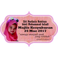 SET STICKER RM9.90 = 100 PCS DOOR GIFT, AKIKAH, KAHWIN