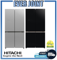 Hitachi R-WB640V0MS French Door Bottom Freezer Fridge +Free Hitachi Rice Cooker +Free disposal