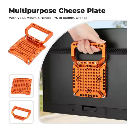 CAMVATE Multipurpose VESA Cheese Plate with 75x75 100x100MM VESA Mount D-Style Handle For Universal 