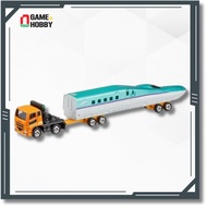 TOMICA LONG NO.122 MITSUBISHI FUSO SUPER GREAT SHINKANSEN SERIES H5 HAYABUSA TRANSPOTER GENUINE TAKA