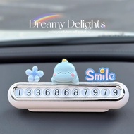 [New Arrival] Moving Car Phone Sign Car Temporary Parking Number Sign In-Car Female Cute Car Mobile 