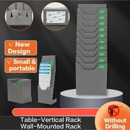 Punch Card Rack丨Punch Card Holder | 10 Slot Card Rack *Standable Rack