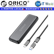 Orico SSD Enclosure M.2 NVMe Aluminum USB 3.1 Gen2 10Gbps Gray External (DDM2-C3-G2-BK-BP)